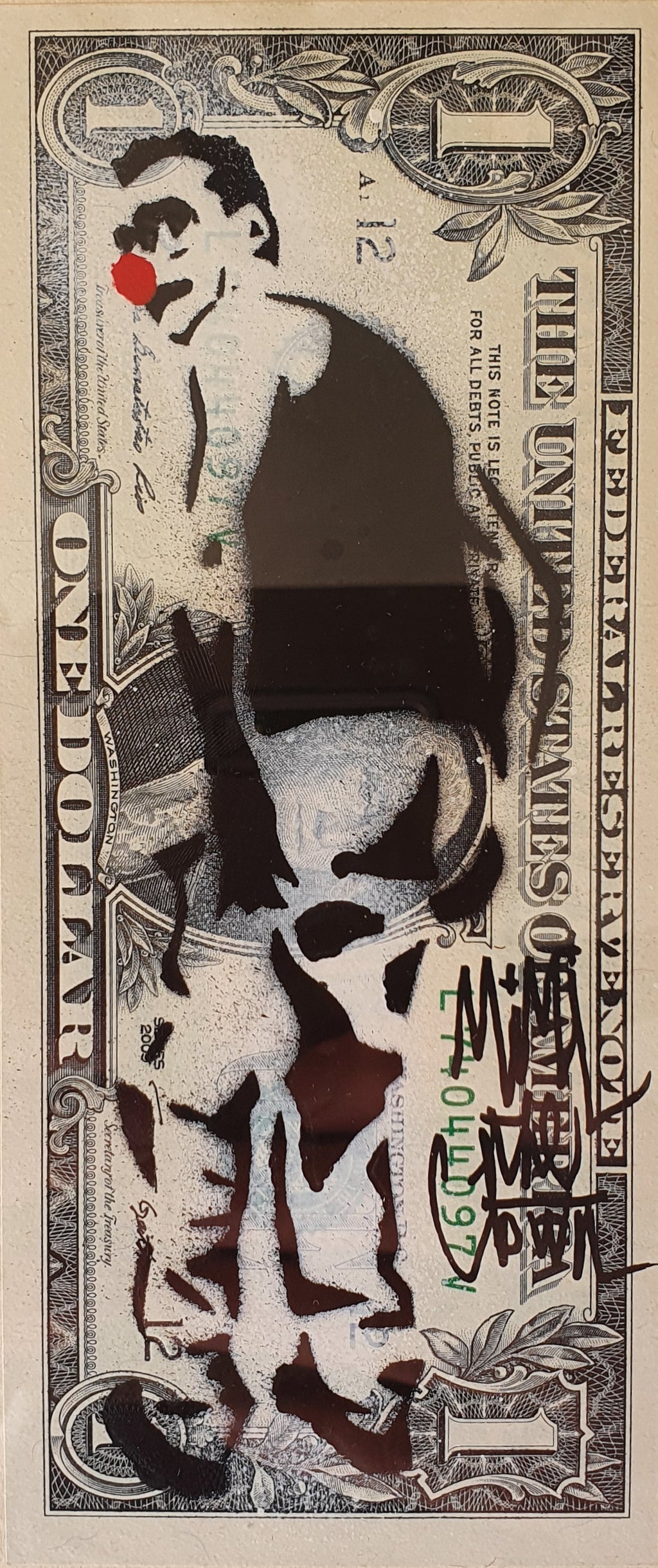 Billet $1 de l'artiste Mimi The Clown
