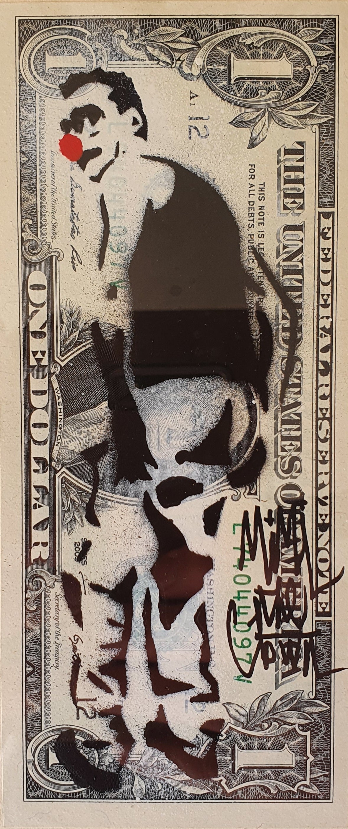 Billet $1 de l'artiste Mimi The Clown