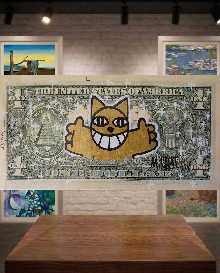 Billet de $1 par l'artiste M CHAT -II-