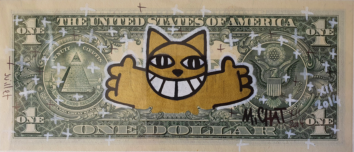 Billet de $1 par l'artiste M CHAT -II-