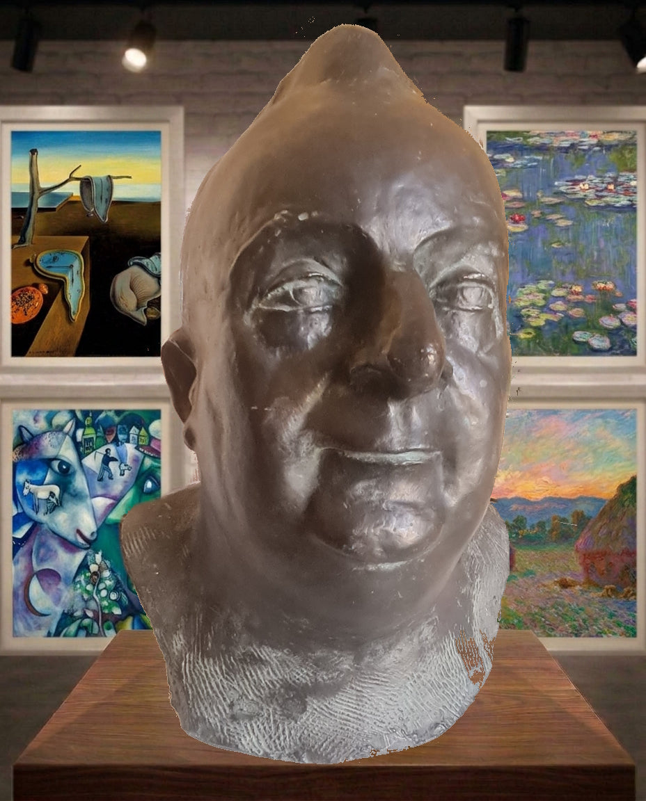 Buste bronze Georges Guyot et son plâtre
