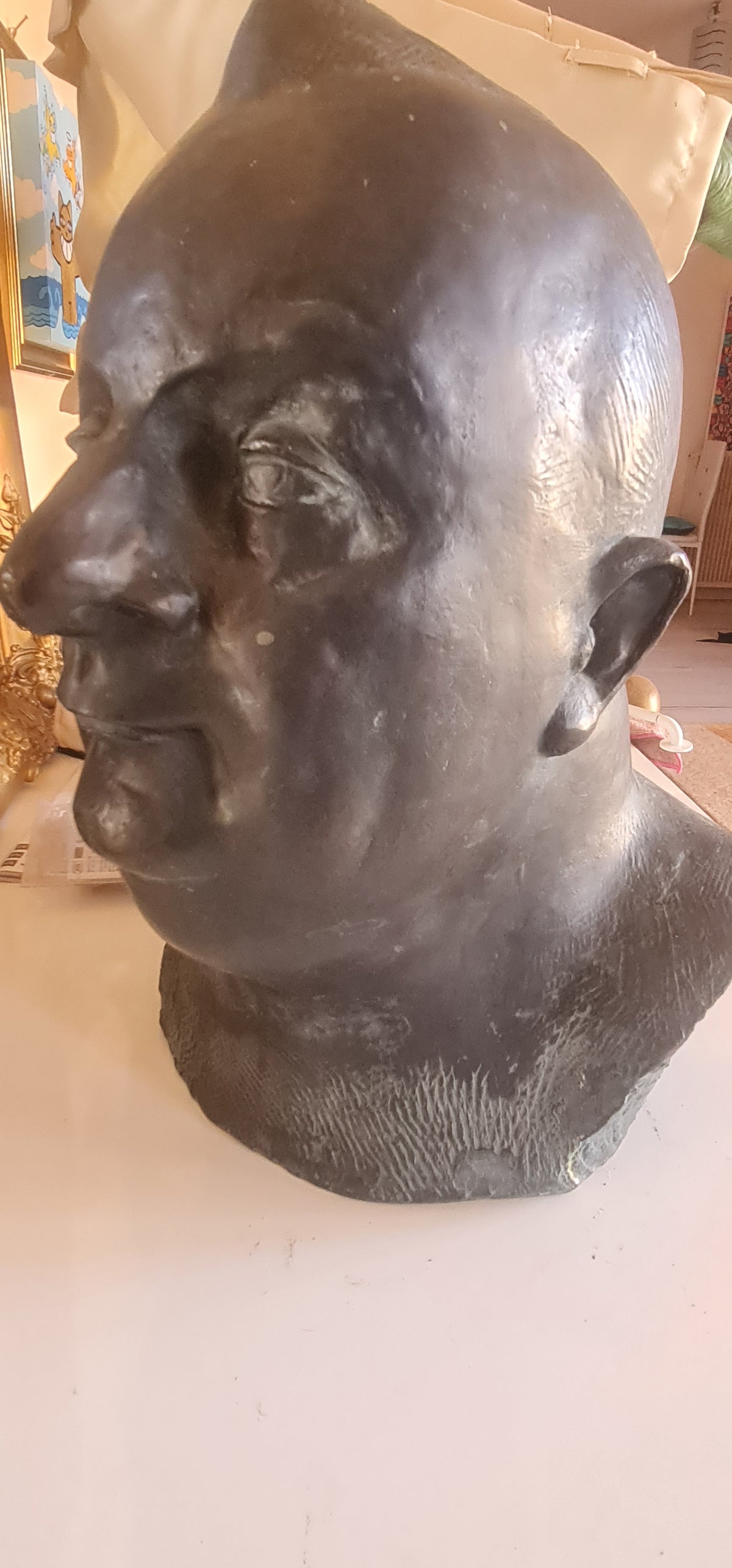 Buste bronze Georges Guyot et son plâtre