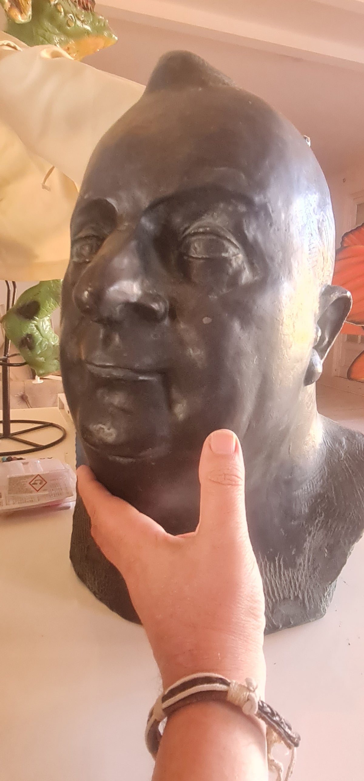 Buste bronze Georges Guyot et son plâtre