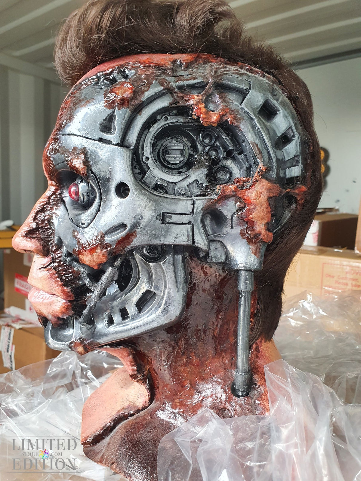 Pièce unique Buste Terminator signé par Arnold Schwarzenegger