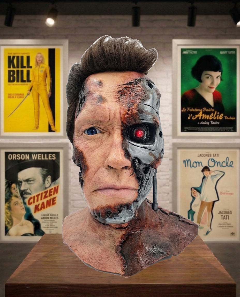 Pièce unique Buste Terminator signé par Arnold Schwarzenegger
