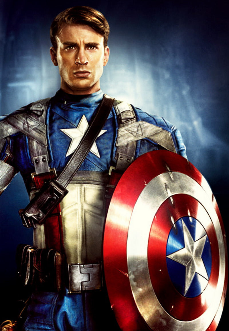 Bouclier Captain America EFX Edition limitée. Signé 4 fois