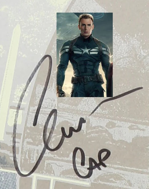 Edition limitée Captain America Winter Soldier avec 20 autographes Marvel Avengers