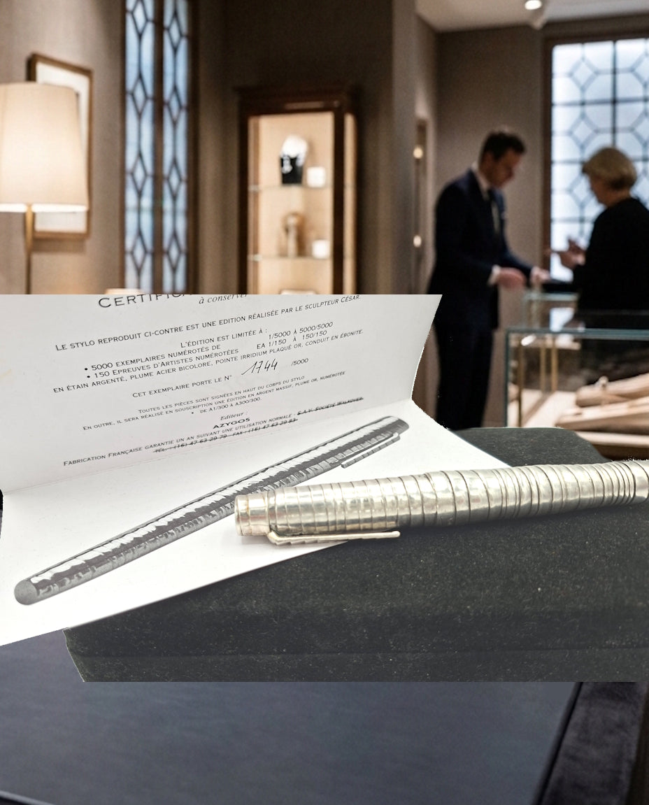 Stylo plume César Baldaccini modèle Chatterton. Edition limitée