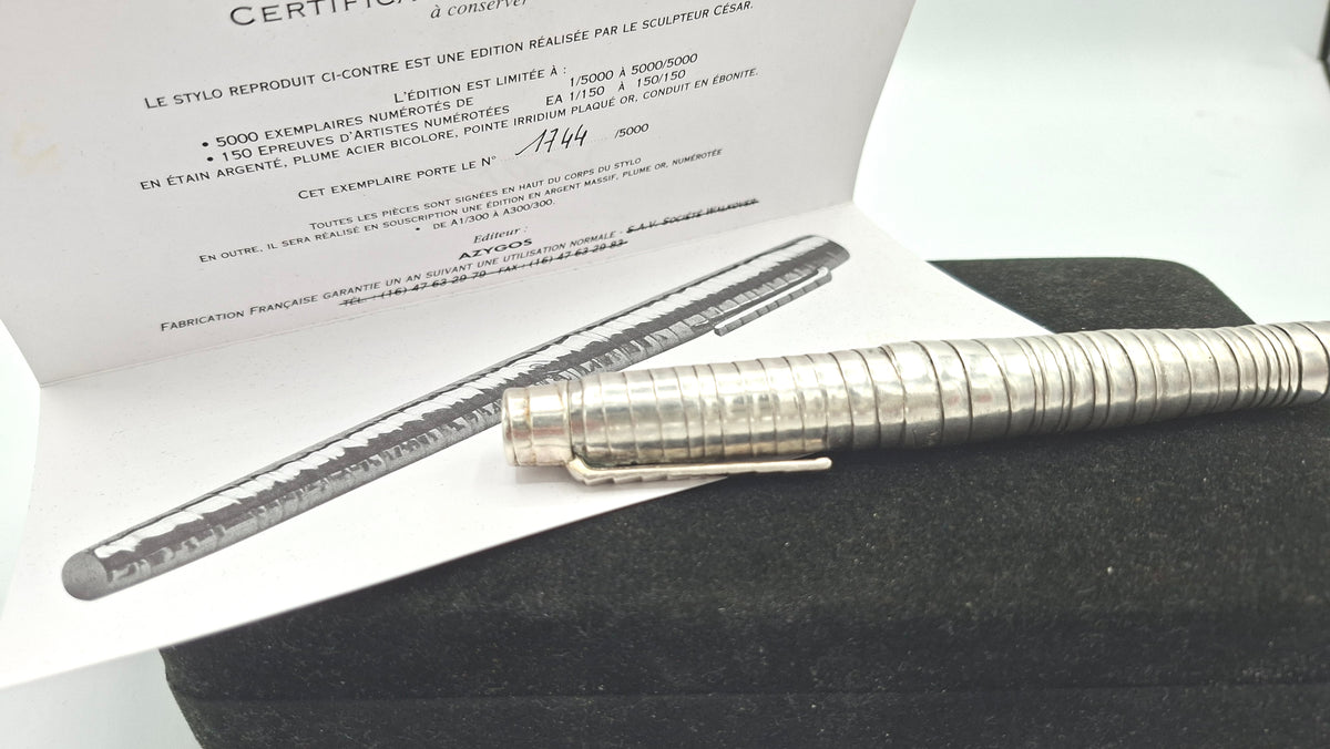 Stylo plume César Baldaccini modèle Chatterton. Edition limitée
