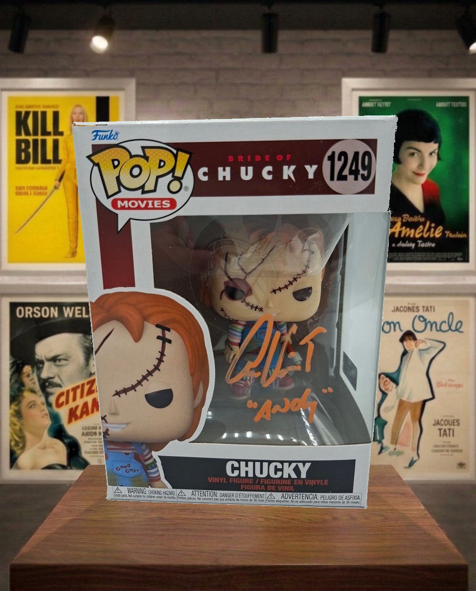 Chucky POP Funko signé par Alex Vincent aka Andy 1249