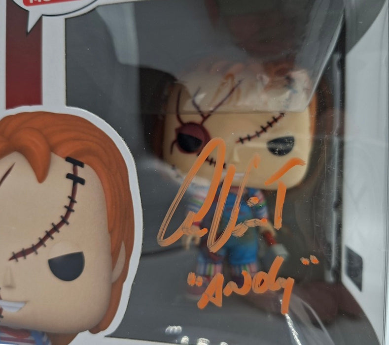 Chucky POP Funko signé par Alex Vincent aka Andy 1249
