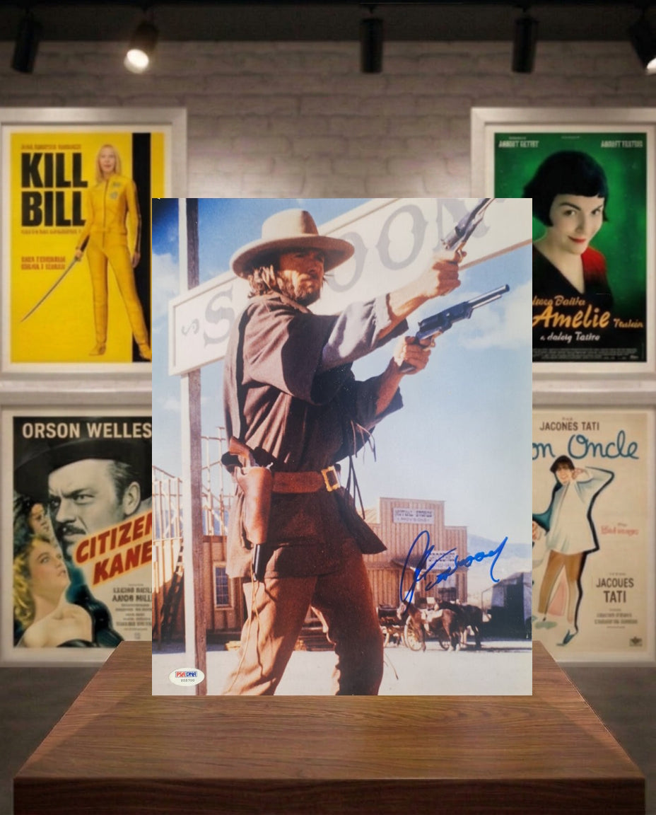 Clint Eastwood photo signée  - authenticité PSA -