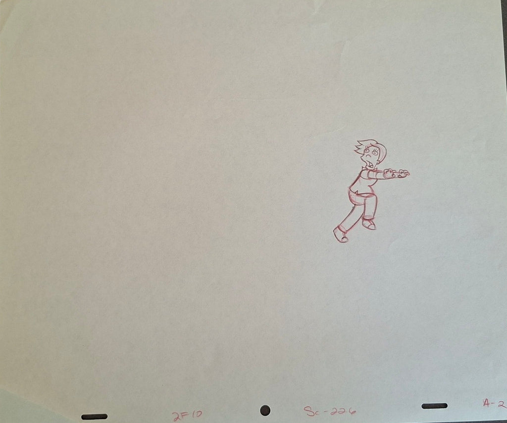 Personnages divers. Lot de 3 croquis originaux Les Simpson utilisés pour la production 40