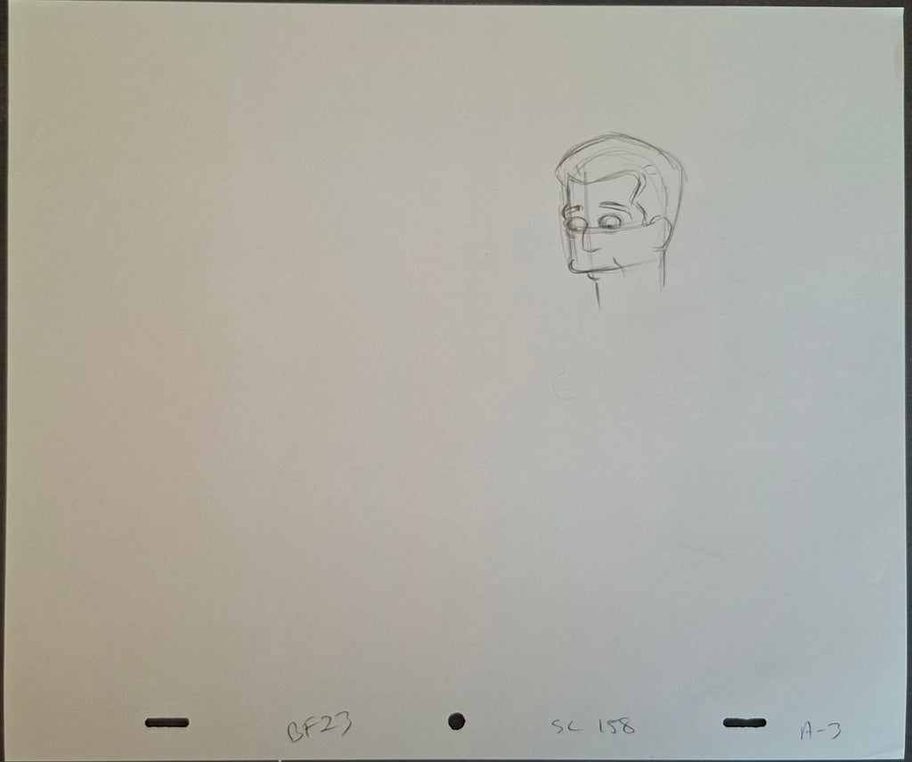 Personnages divers. Lot de 4 croquis originaux Les Simpson utilisés pour la production 37