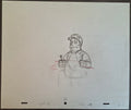 Personnages divers. Lot de 4 croquis originaux Les Simpson utilisés pour la production 37