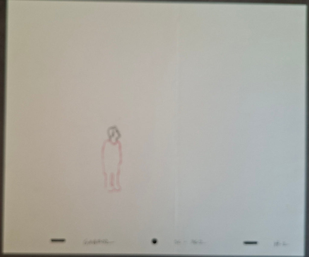 Personnages divers. Lot de 4 croquis originaux Les Simpson utilisés pour la production 37