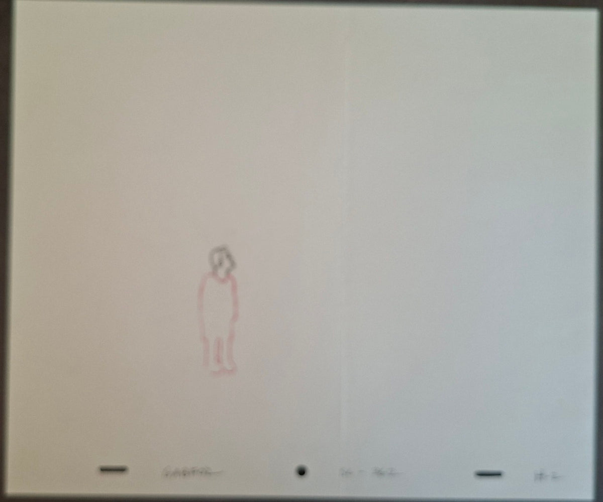 Personnages divers. Lot de 4 croquis originaux Les Simpson utilisés pour la production 37