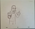 Personnages divers. Lot de 3 croquis originaux Les Simpson utilisés pour la production 34