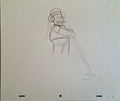 Personnages divers. Lot de 3 croquis originaux Les Simpson utilisés pour la production 33