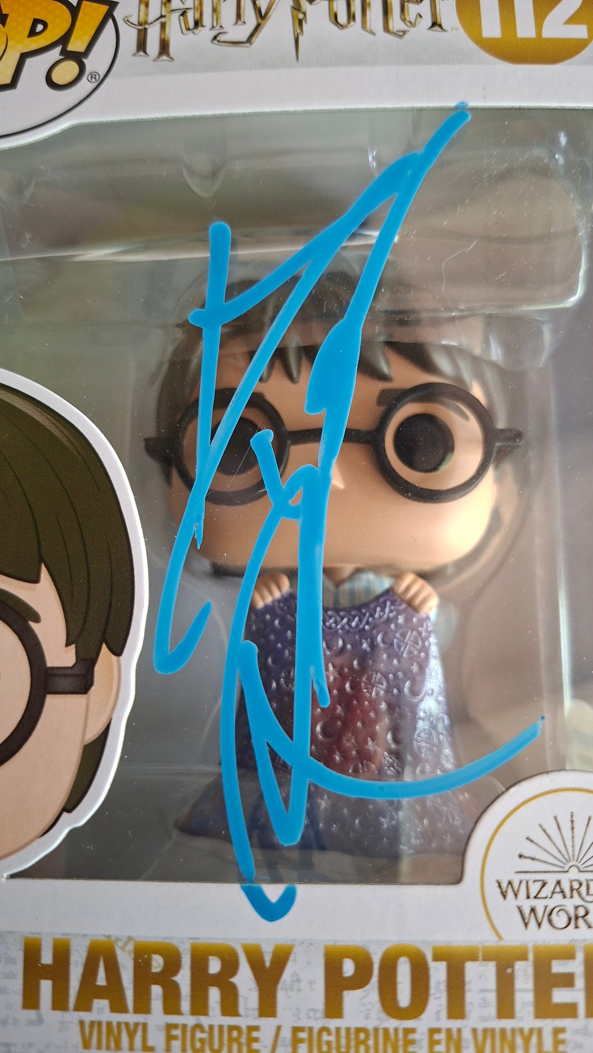Autographe de Daniel Radcliffe sur Pop Funko Harry Potter #112