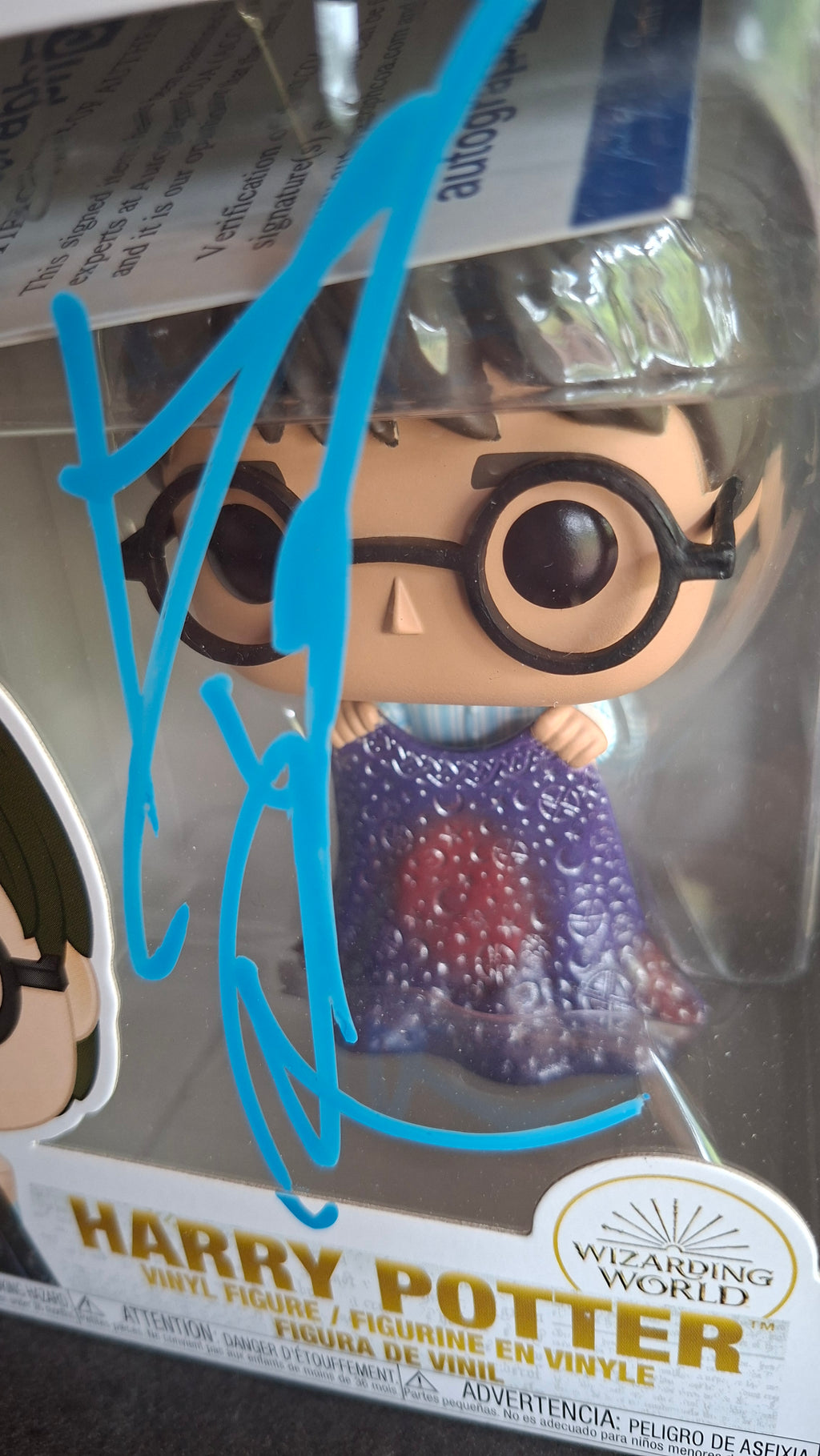 Autographe de Daniel Radcliffe sur Pop Funko Harry Potter #112