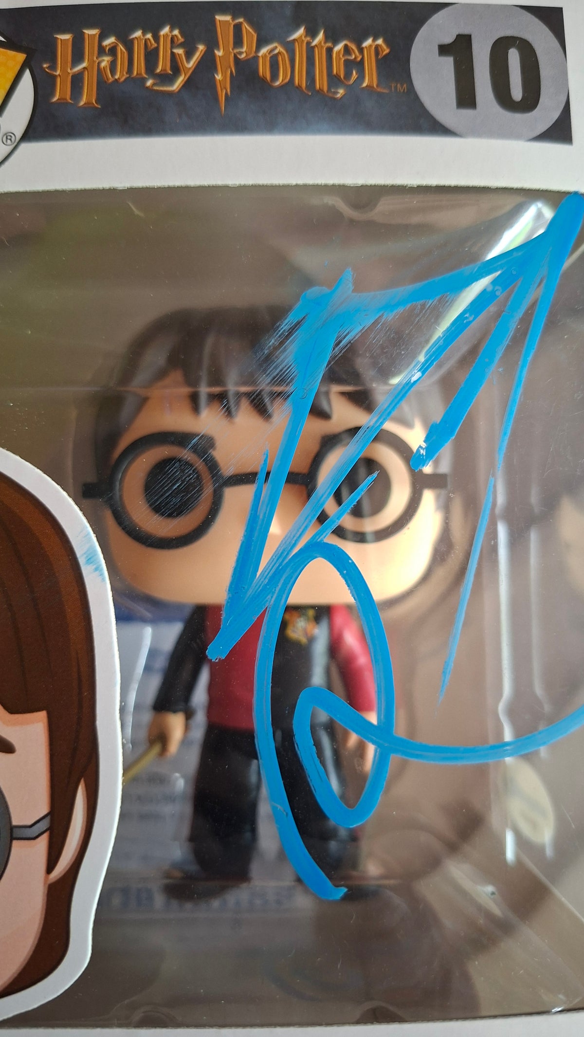 Autographe de Daniel Radcliffe sur Pop Funko Harry Potter #10