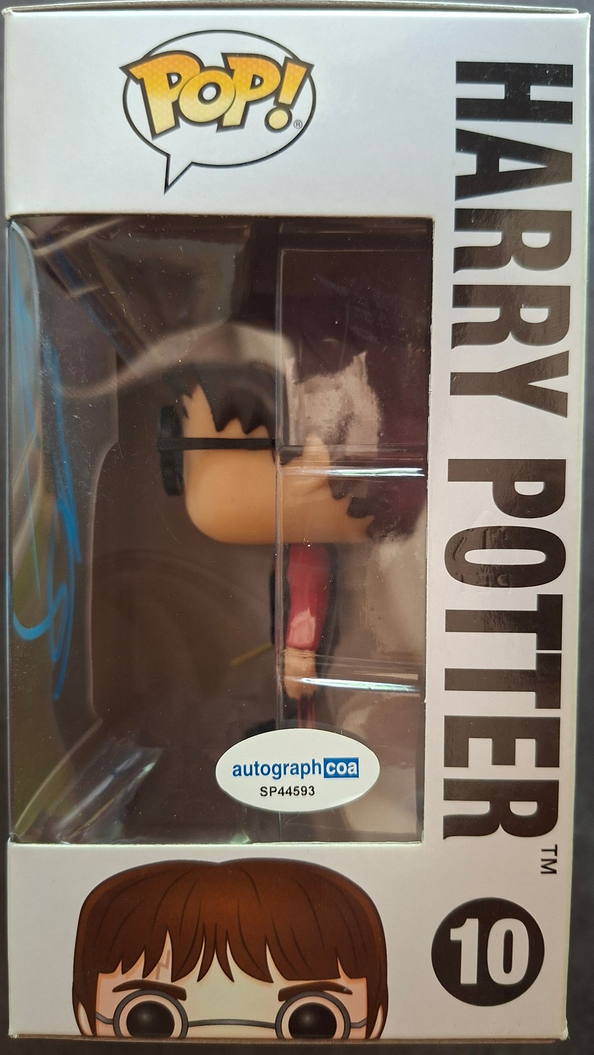 Autographe de Daniel Radcliffe sur Pop Funko Harry Potter #10