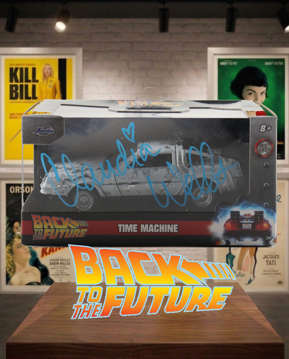 DeLorean Time Machine signée par Claudia Wells Retour vers le futur