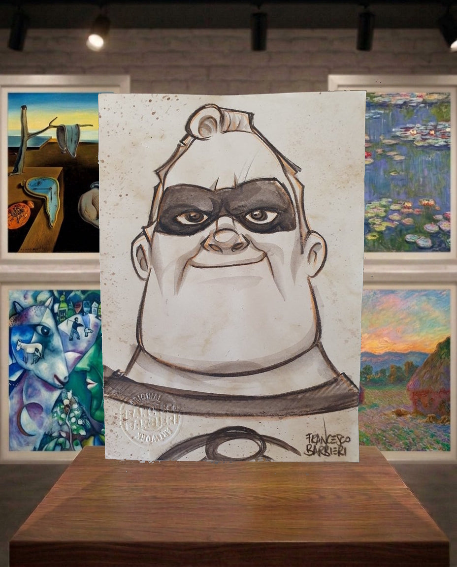 Dessin Mr INCREDIBLE par Francesco Barbieri