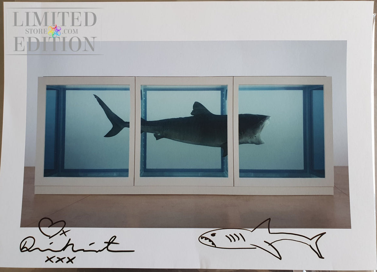 Dessin et autographe originaux de Damien Hirst