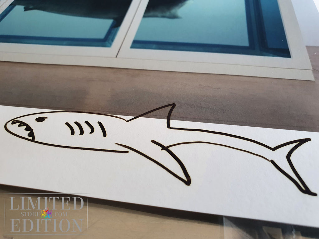 Dessin et autographe originaux de Damien Hirst
