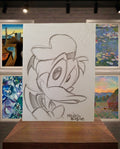 Donald Duck dessin original par l'artiste Francesco Barbieri