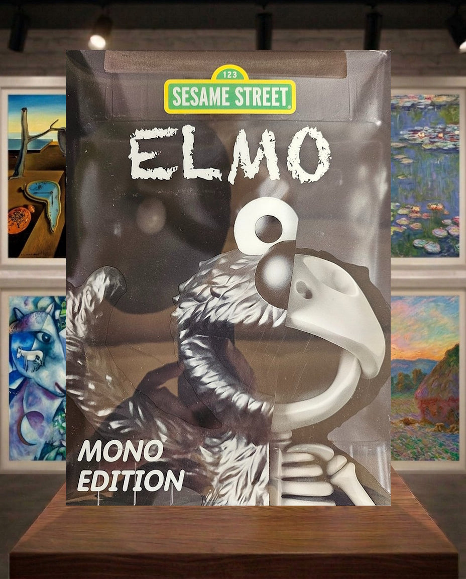 ELMO Dissected art figure Mono Edition - Mighty Jaxx 123 Sesame Street -