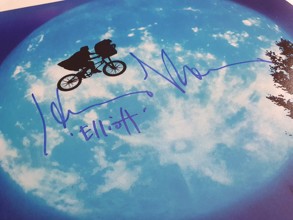 Poster E.T. l'extra-terrestre signé par Henry Thomas (Elliott)