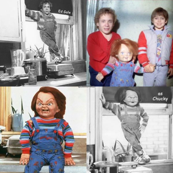Chucky, couteau signé par l'acteur dans la poupée !