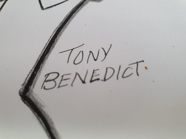 La Famille Pierrafeu Dessin original de Tony Benedict
