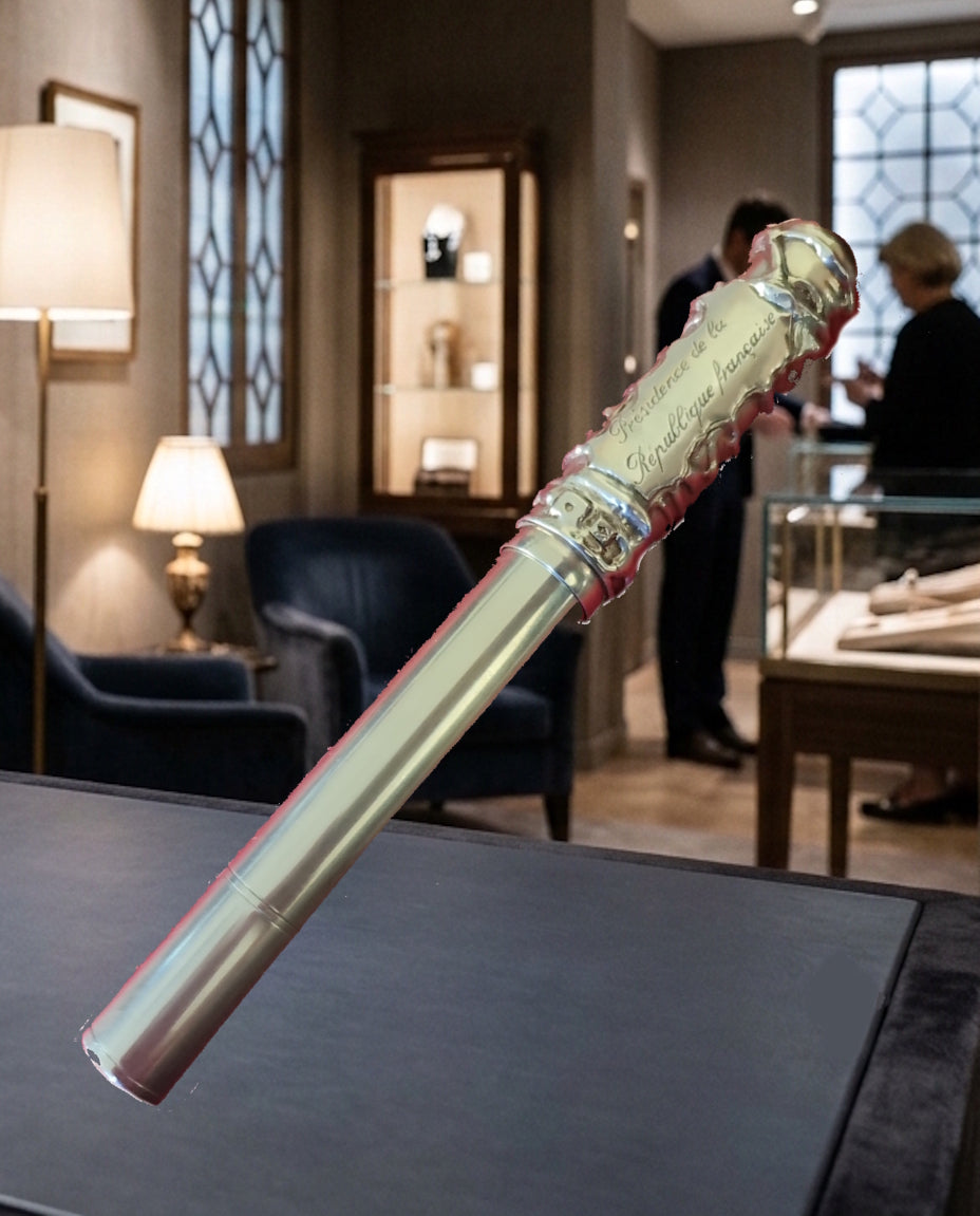 Stylo plume Michel Audiard Présidence de la République Française - unique et en argent massif