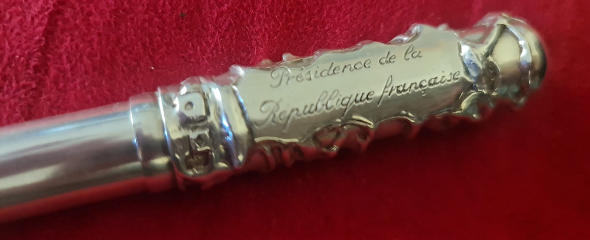 Stylo plume Michel Audiard Présidence de la République Française - unique et en argent massif