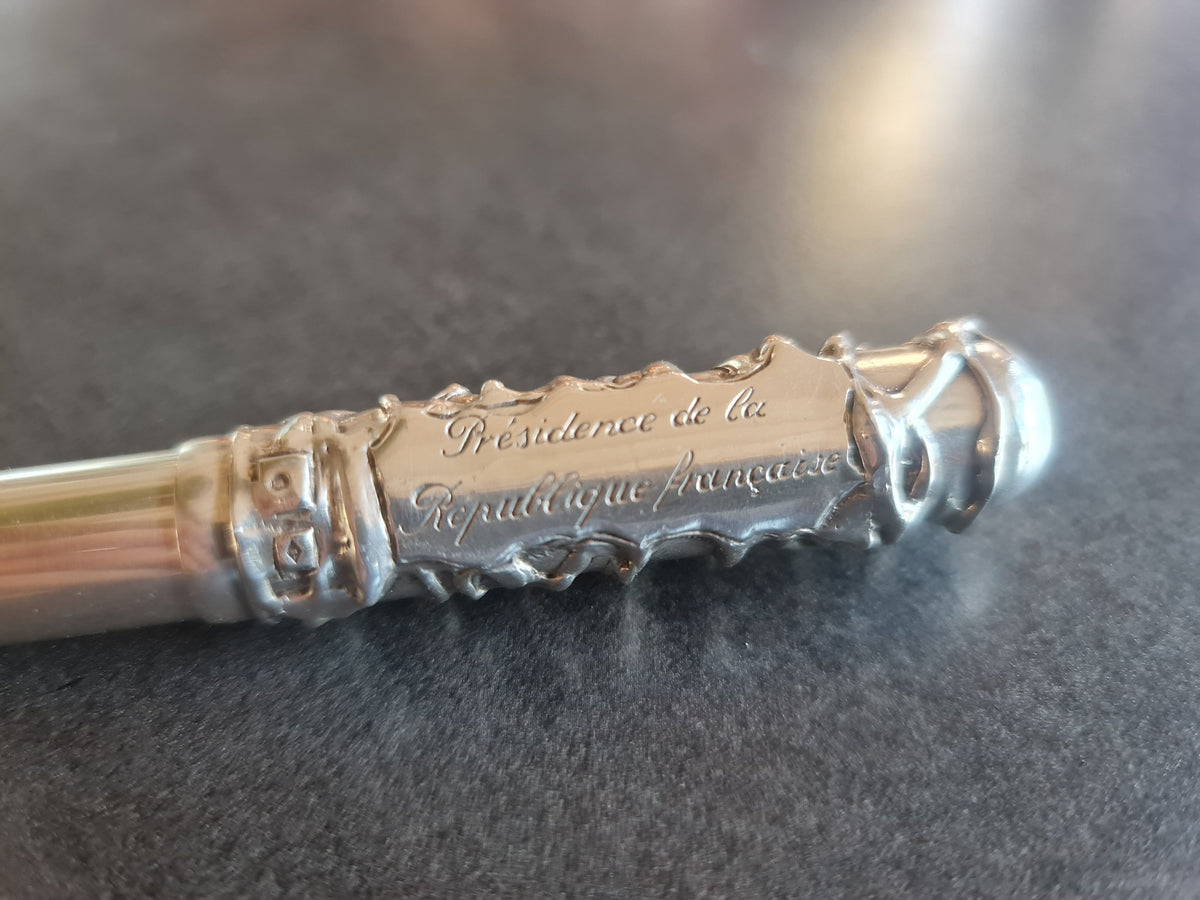 Stylo plume Michel Audiard Présidence de la République Française - unique et en argent massif