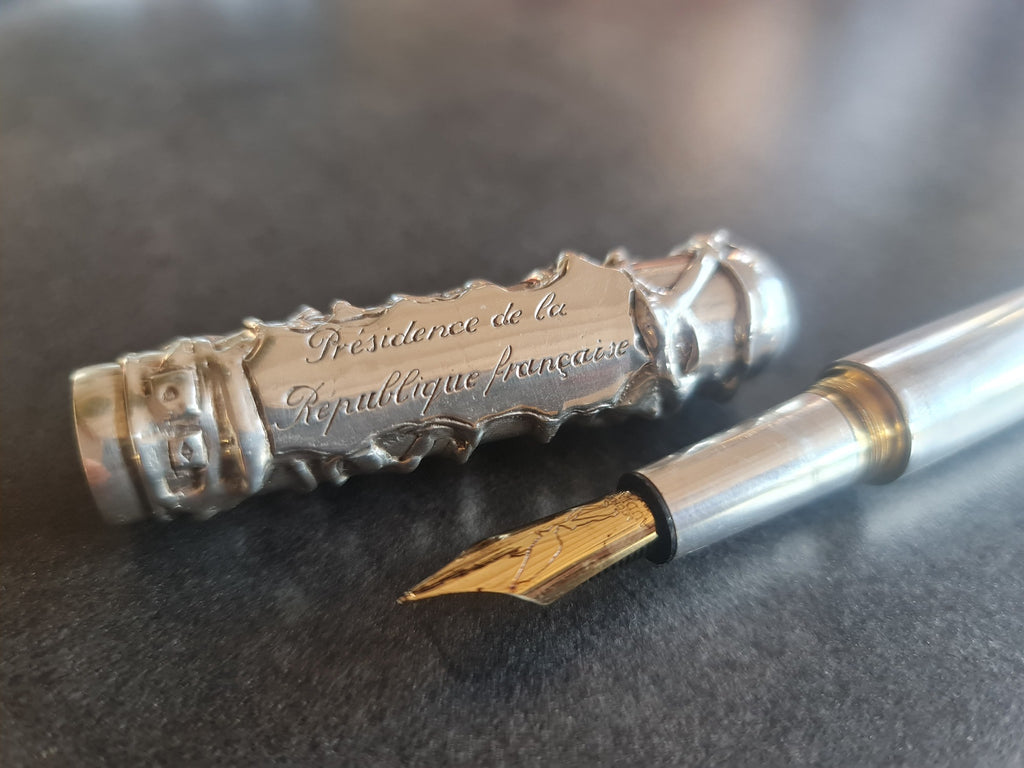 Stylo plume Michel Audiard Présidence de la République Française - unique et en argent massif