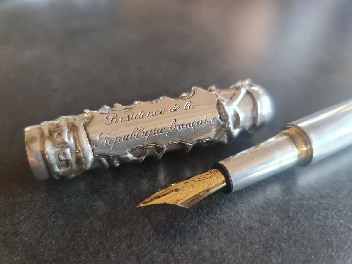 Stylo plume Michel Audiard Présidence de la République Française - unique et en argent massif
