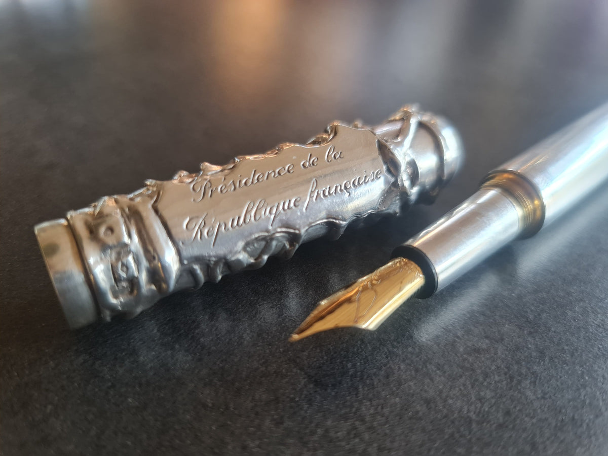 Stylo plume Michel Audiard Présidence de la République Française - unique et en argent massif