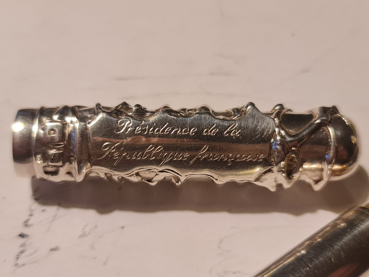 Stylo plume Michel Audiard Présidence de la République Française - unique et en argent massif