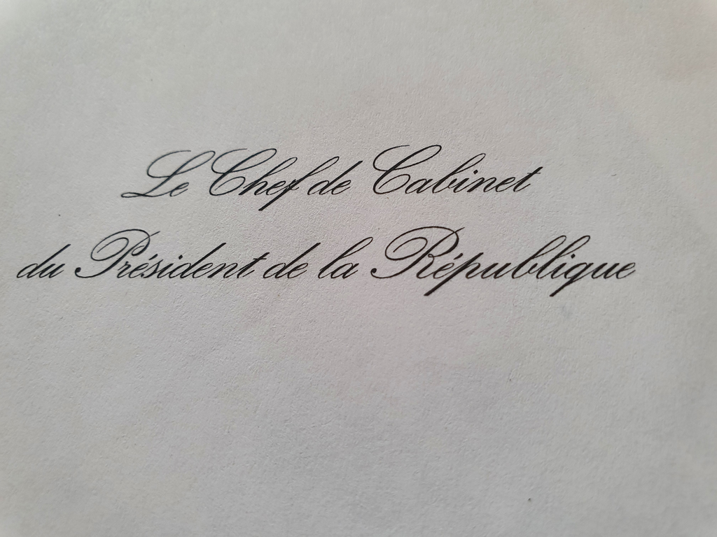 Photo présidentielle signée par François Hollande