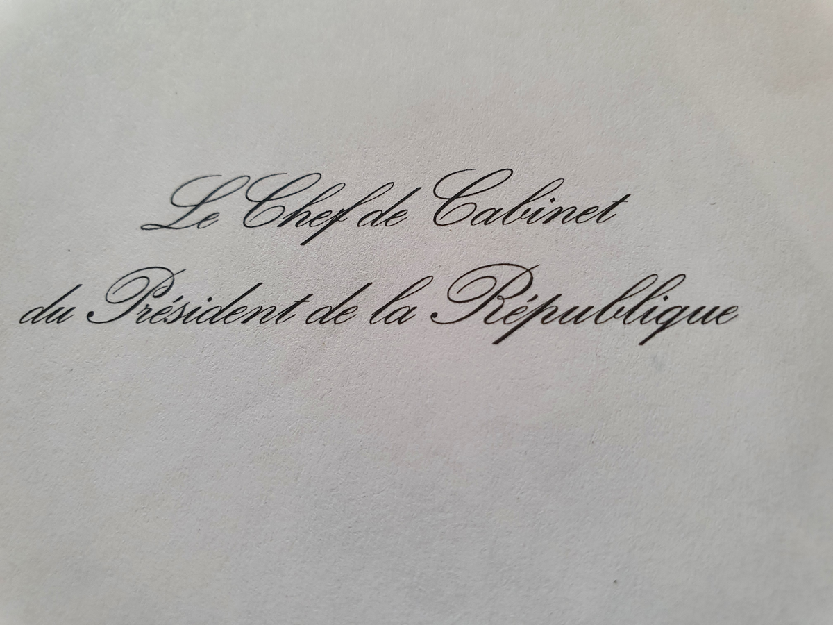 Photo présidentielle signée par François Hollande