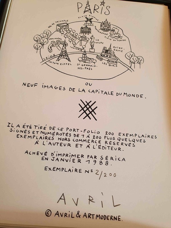 Coffret de 9 éditions limitées PARIS par François Avril 2/200