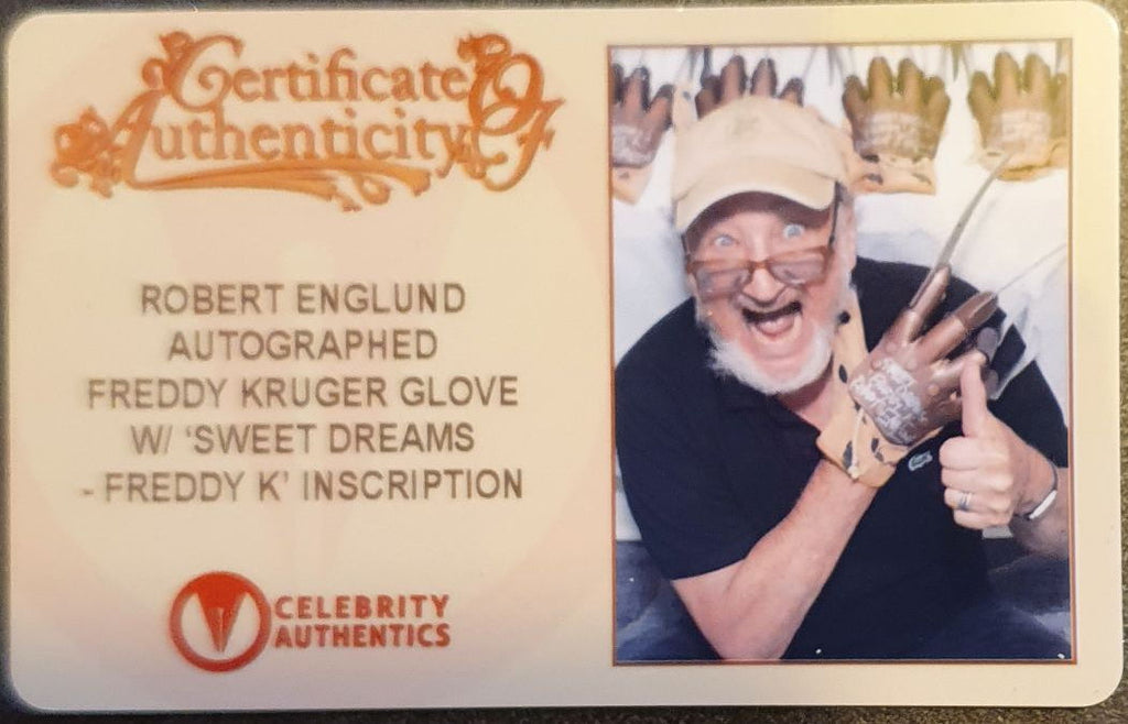 Gant de Freddy Krueger 4 signatures ! Photos des acteurs
