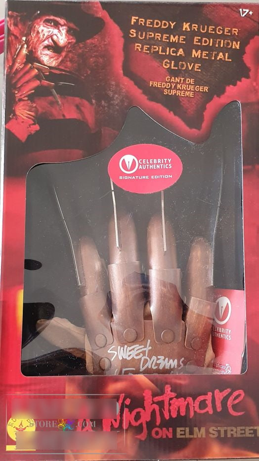Gant de Freddy Krueger signé par Robert Englund