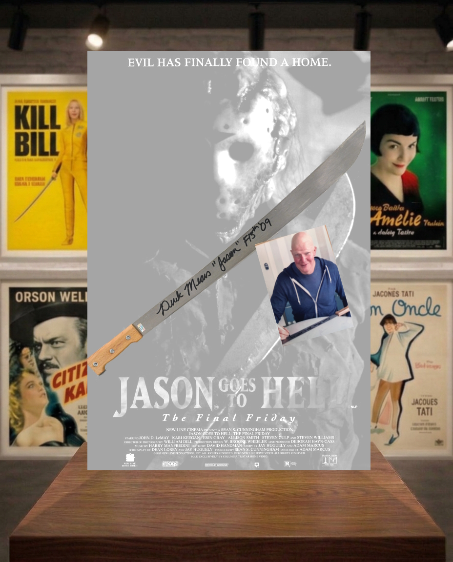 Friday the 13th Machete signed by Derek Mears