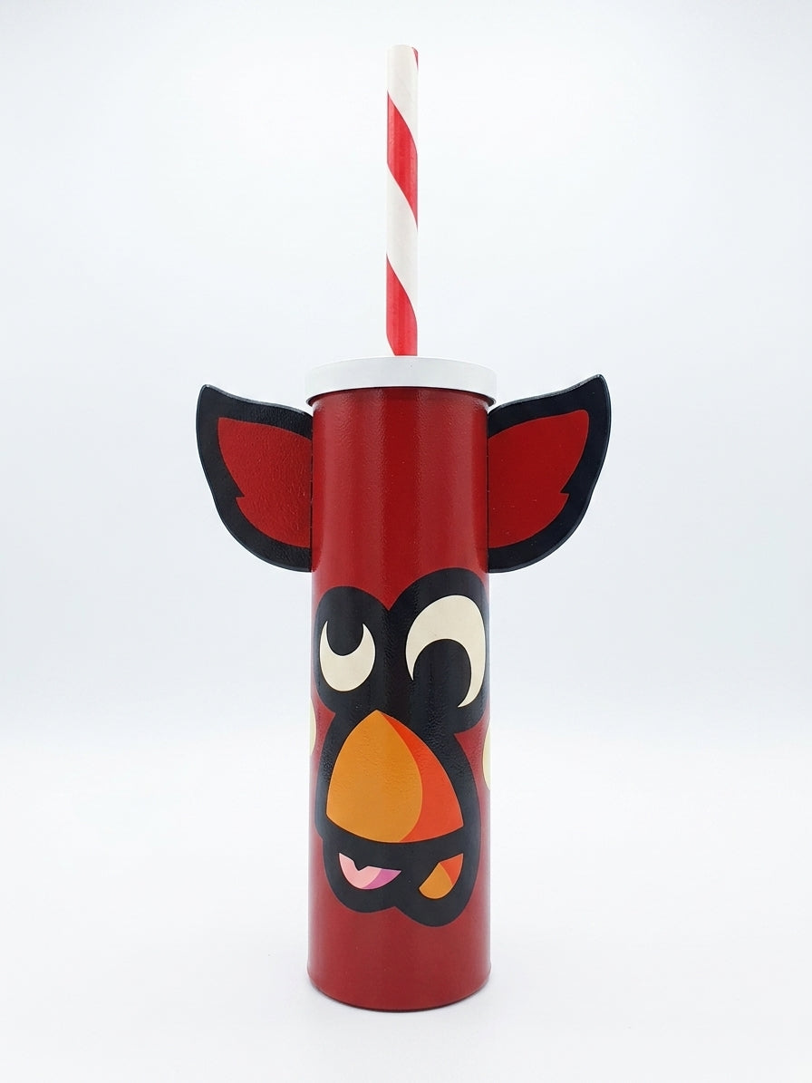 Sculpture balai Rouge par PEC street-artist
